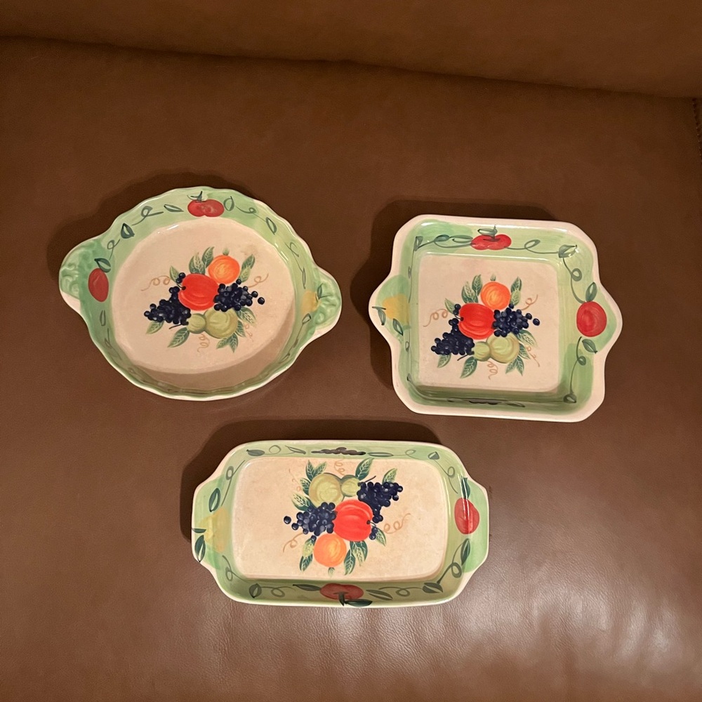 Vintage Home Trends “Granada” Casserole Dishes, Set of 3